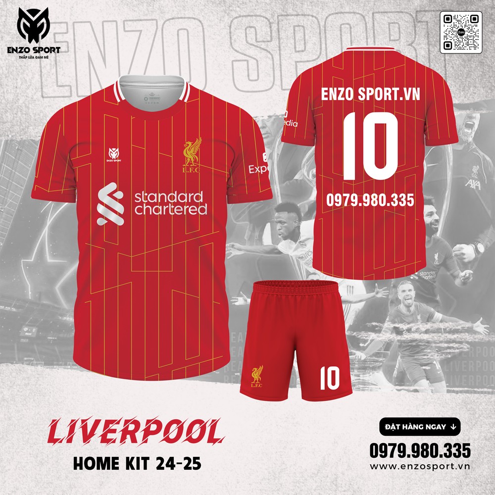 Áo Đấu Liverpool Sân Nhà 2024/25